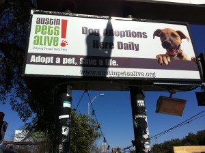 Billboard for Austin Pets Alive